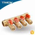 pex 3 way valve manifold water mounted manifold for underfloor heating 1inch brass ball BSP thread flow forged exhaust valve